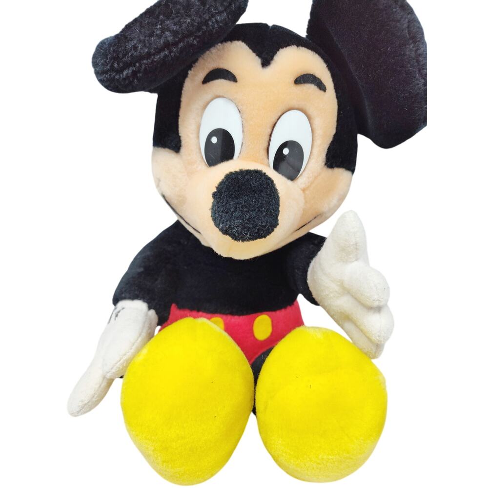 Vintage Disney Parks Mickey Mouse Plush 8" 90s Collectible